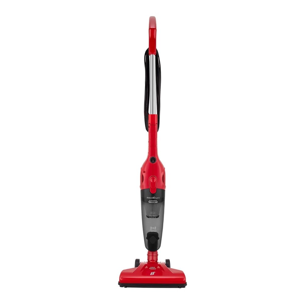 Aspirador de Pó Vertical Britânia BAS1290V - 1 Litro 1250W 2 Em 1 Vermelho