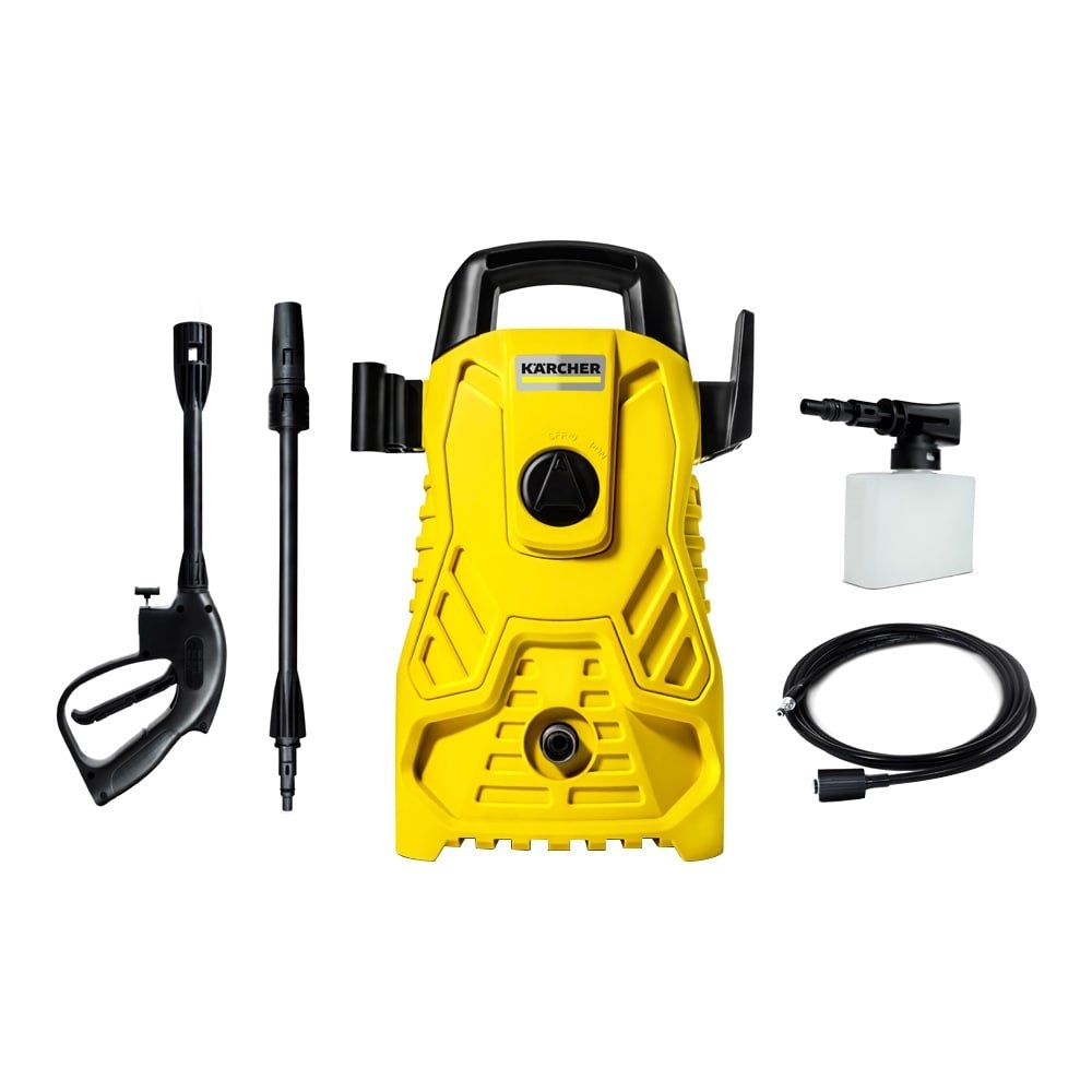 Lavadora de Alta Pressão Karcher Compacta - 1500PSI, 1400W Amarelo/Preto