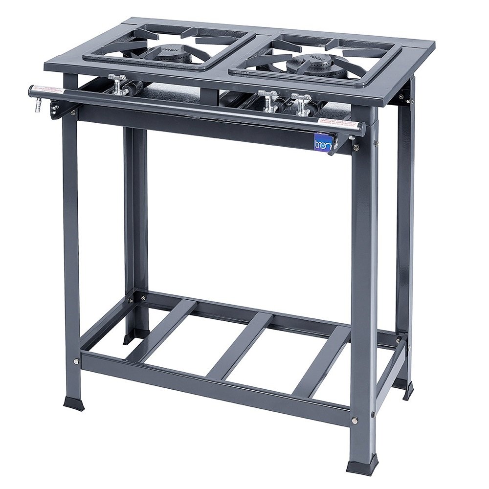 Fogão Industrial Tron 2 Bocas sem Forno Perfil 7cm Grafite