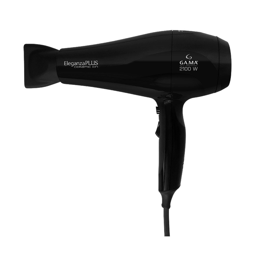 Secador de Cabelo Gama Eleganza Plus - Ceramic Ion com 2 Velocidades 3 Temperaturas 2100W, Preto