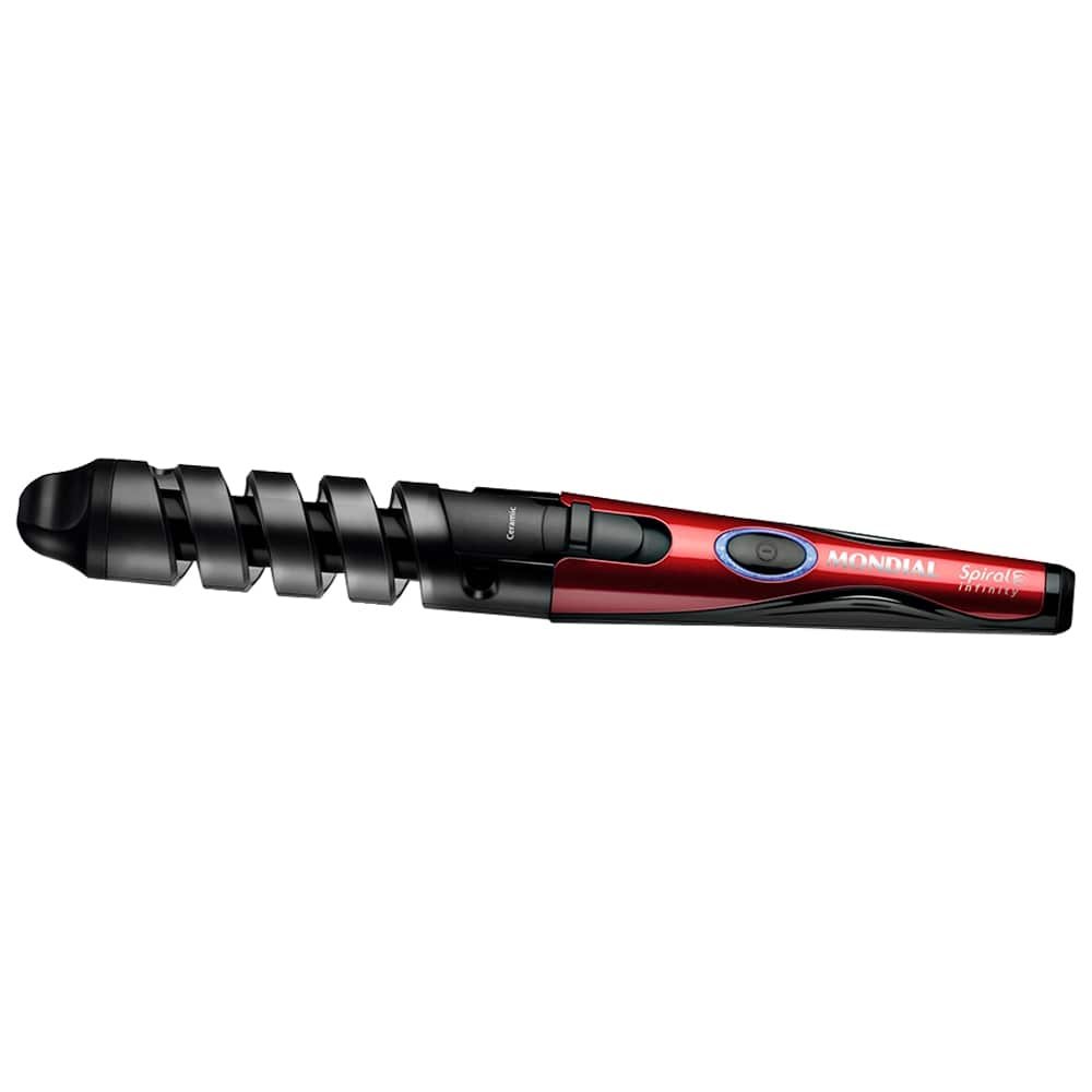 Modelador de Cachos Mondial EM-05 Spiral Infinity - 15W, Vermelho/Preto, Bivolt
