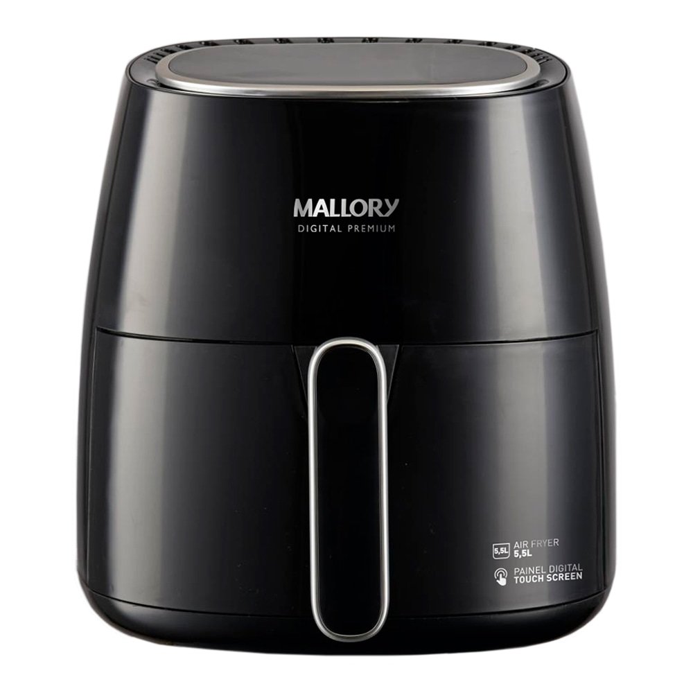 Fritadeira Air Fryer Mallory Digital Premium 5,5 Litros 1500W Preto