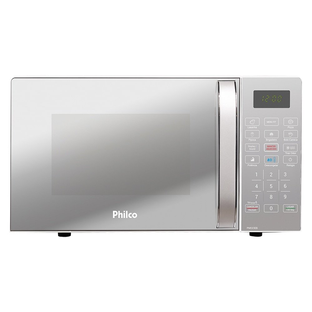 Micro-Ondas Philco 20 Litros PMO23E - 1100W, Espelhado