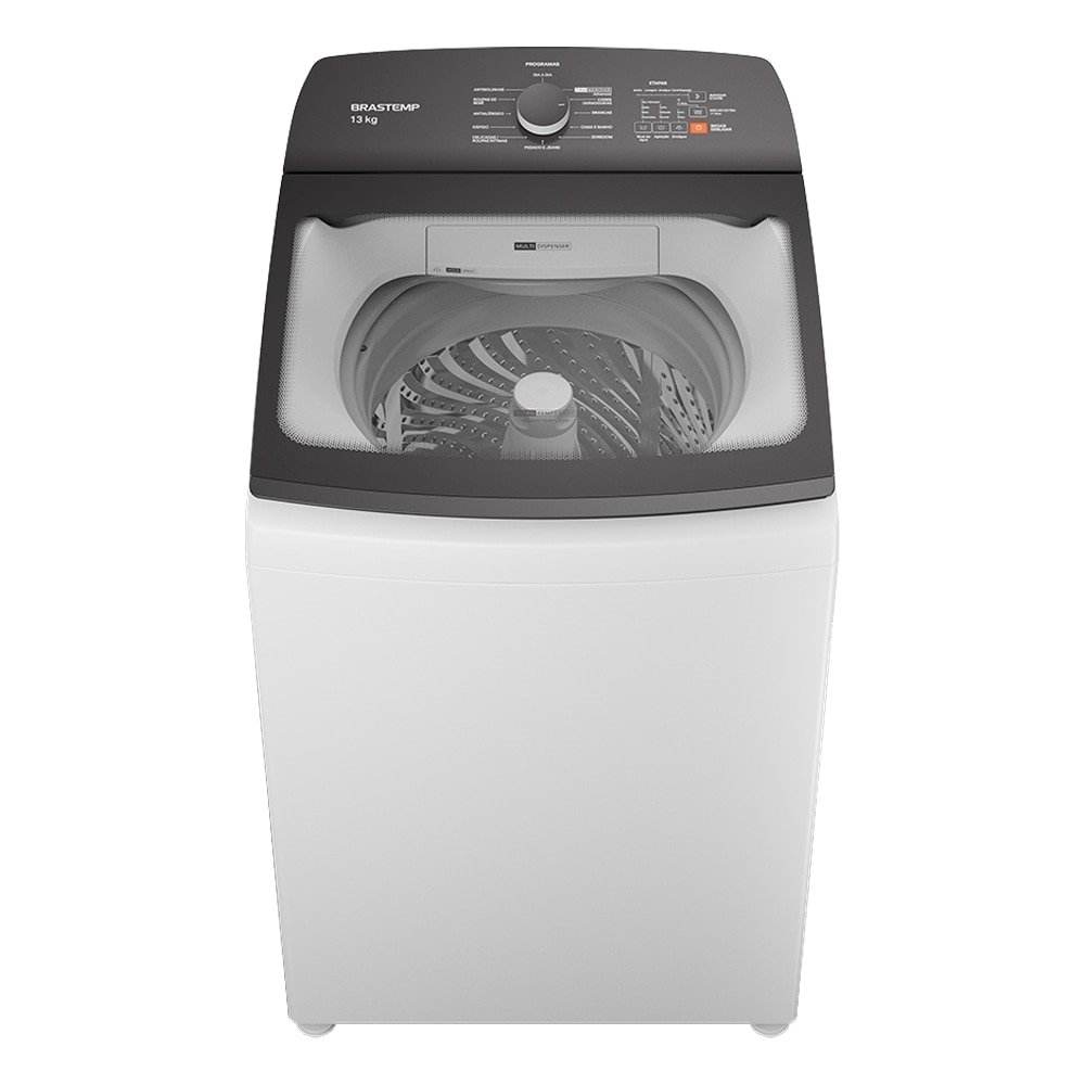 Máquina de Lavar Roupas 13Kg Brastemp BWK13 - Automática, Ciclo Tira Manchas, Branco