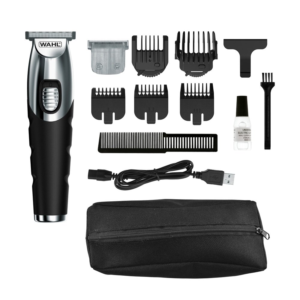 Aparador de Pelos Wahl Beard Trimer - Preto, Carregador USB
