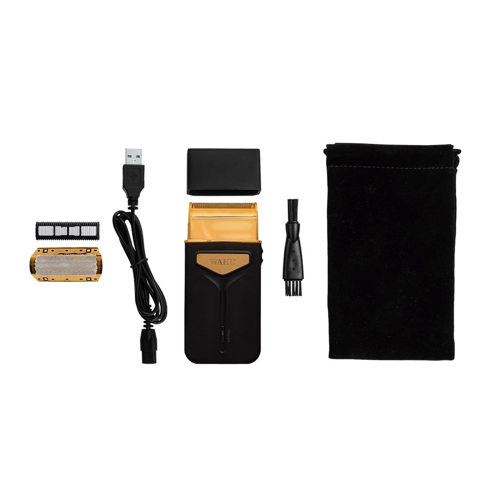 Aparador de Pelos Wahl Travel Shaver - Preto, Carregador USB