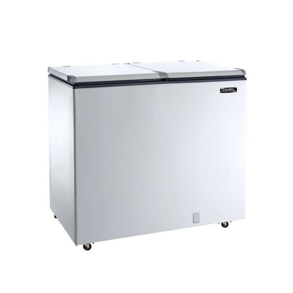 Freezer Horizontal Esmaltec 325 Litros ECH350 - Porta Cega, Dupla Ação, Branco