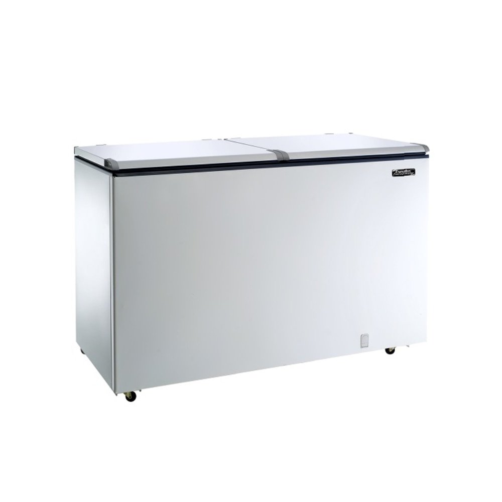 Freezer Horizontal Esmaltec 468 Litros ECH500 - Porta Cega, Dupla Ação, Branco
