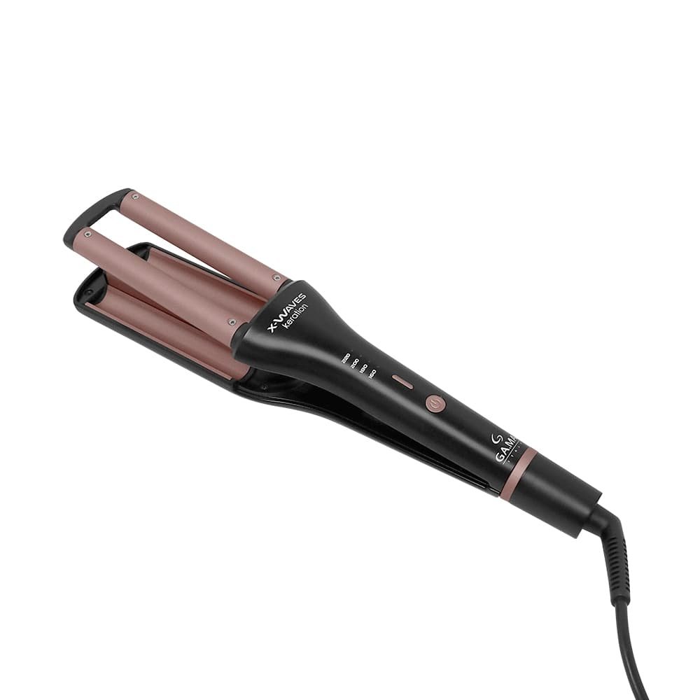 Modelador de Cachos Gama X-WAVES Keration - Rosê/Preto, Bivolt