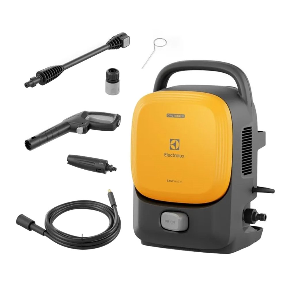 Lavadora De Alta Pressão Electrolux EASYWASH QWS1650 - 1650PSI, Amarelo