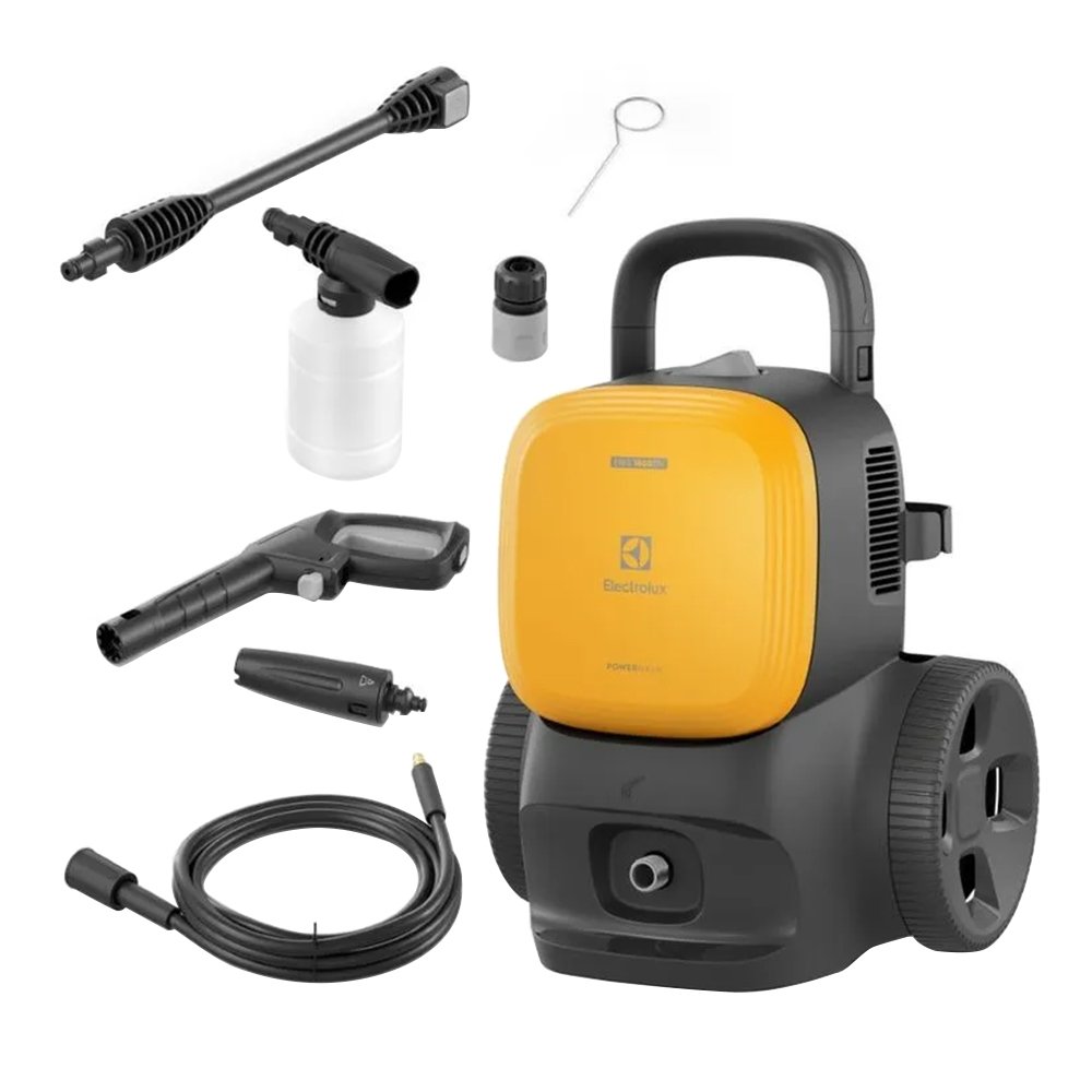 Lavadora De Alta Pressão Electrolux Power Wash EWS1800 - 1800PSI, Amarelo