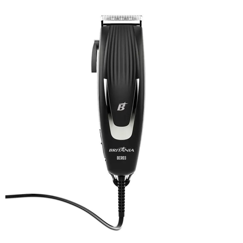 Máquina de Cortar Cabelo Britânia BCR03 - 18W, 9 Acessórios