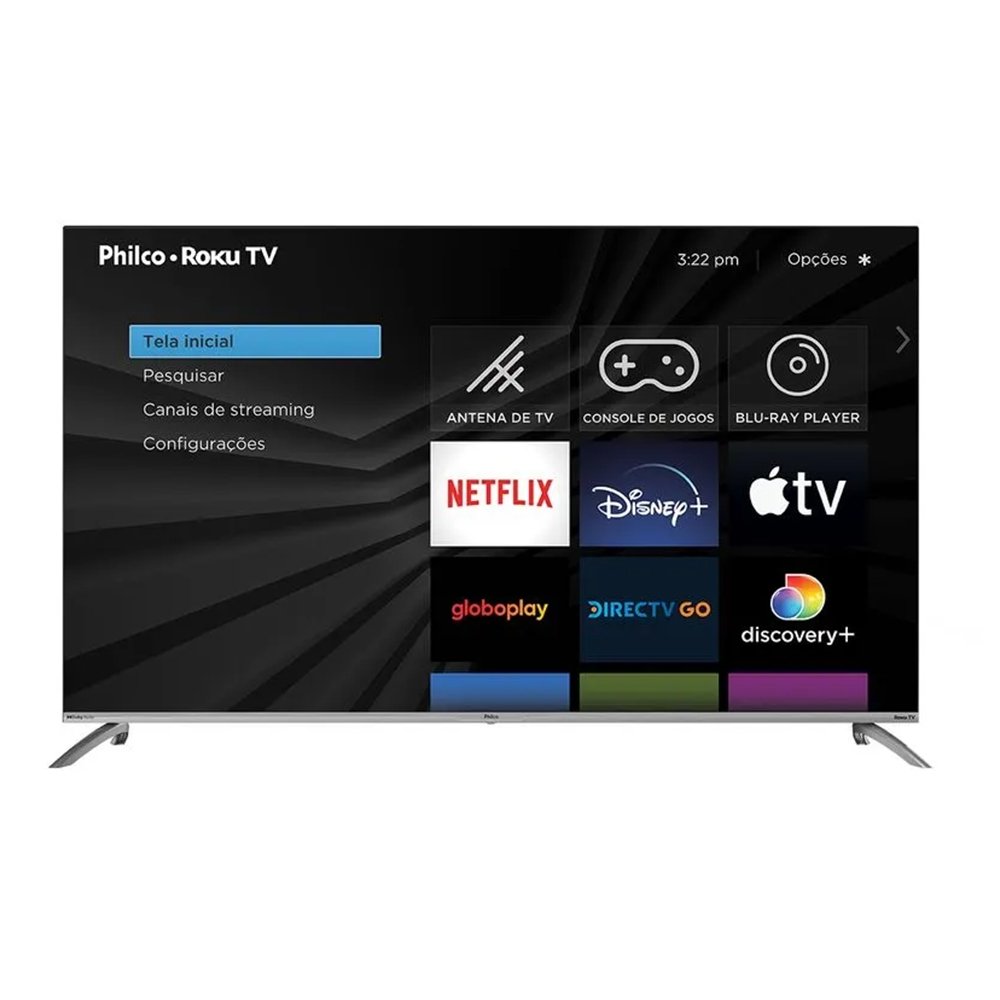 Smart TV LCD LED 58" Philco PTV58G7UR2CSBL - 4K UHD, com Wi-Fi, com 4 HDMI, 2 USB