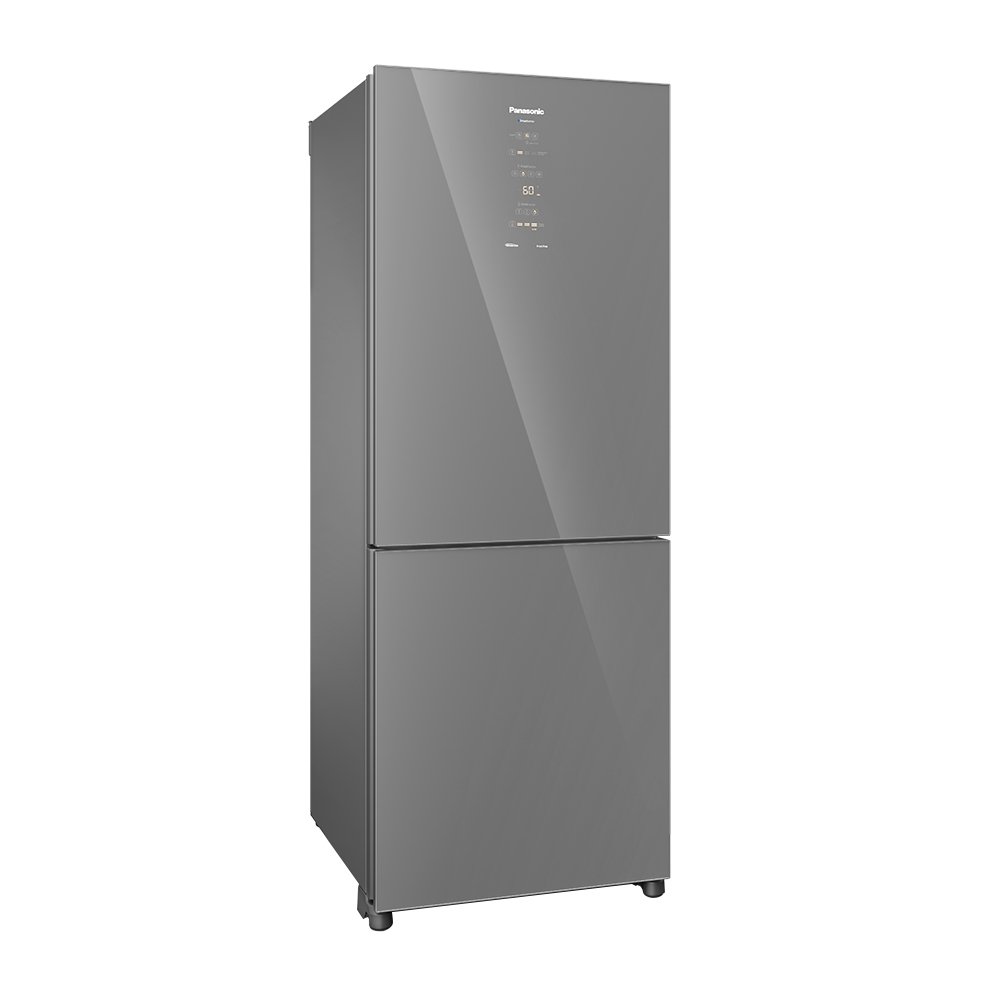 Refrigerador Panasonic 450 Litros NR-BB65GVFM Frost Free A+++ - 2 Portas, Bottom Freezer, Diamond Glass, Espelhado
