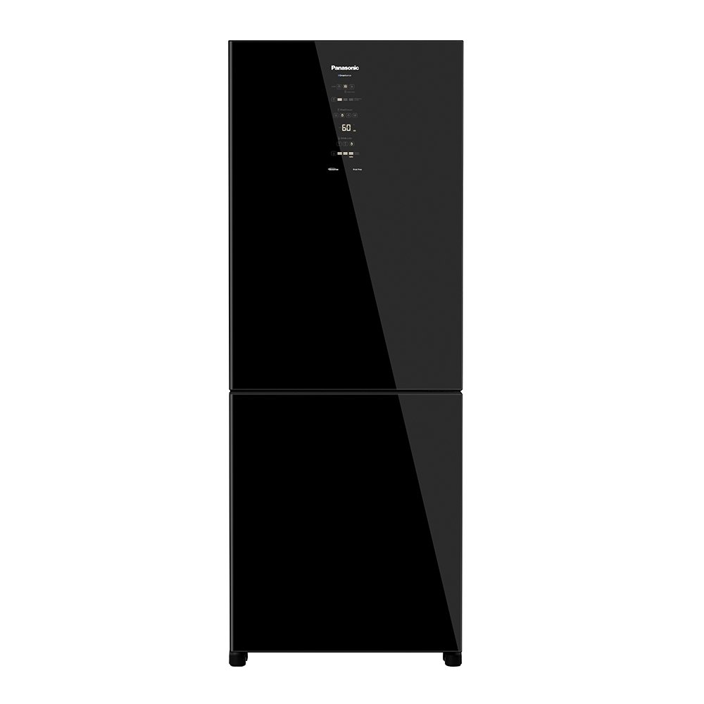 Refrigerador Panasonic 450 Litros NR-BB65GVFB Frost Free A+++ - 2 Portas, Bottom Freezer, Black Glass