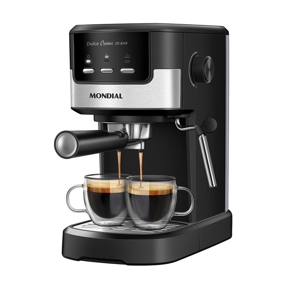 Cafeteira Expresso Mondial C-20-EC - 30 Xícaras, Preto/Inox