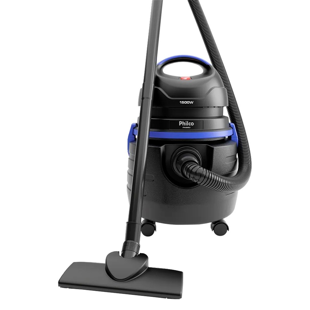 Aspirador de Água e Pó Philco PAS80 - 20 Litros, 1500W, Preto/Azul