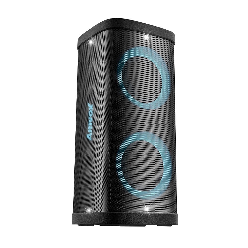 Caixa de Som Amplificada Amvox ACA 1200 Party Vox Elite - Entrada USB, Cartão SD, FM, Led, Bluetooth, 1200W, Bivolt