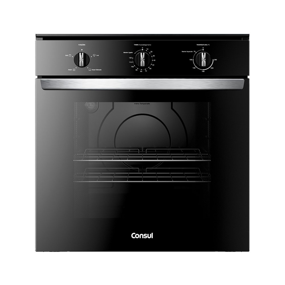 Forno Elétrico de Embutir Consul COB84BE 84 Litros - Preto