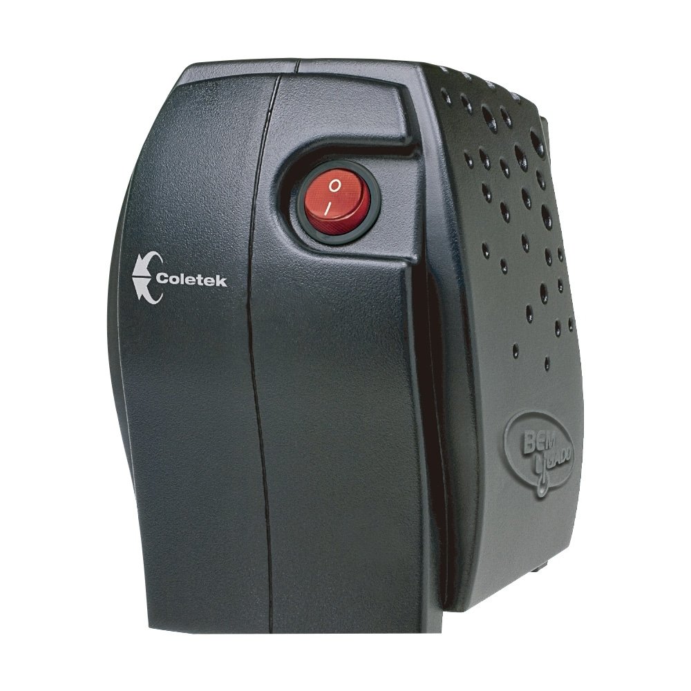 Estabilizador Coletek ES-300, 300VA, 4 Tomadas, Entrada Bivolt, Saída 115V
