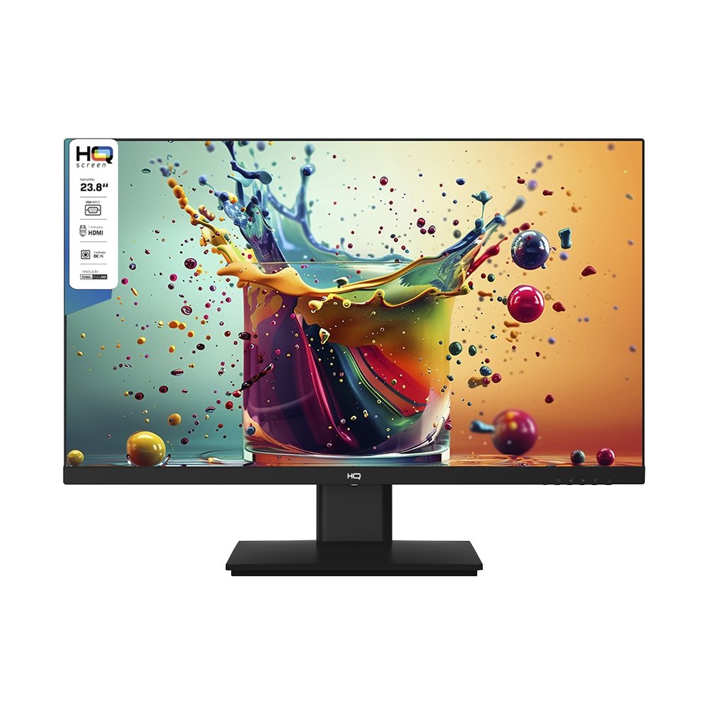 Monitor LED 23.8" HQ M24HQ - WideScreen, HDMI, VGA, 75Hz, Preto