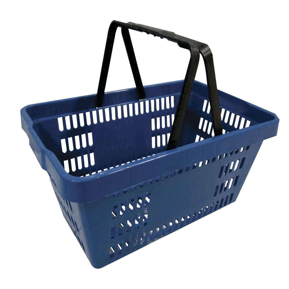 Cesta Plástica Amapá, Azul, para Supermercado