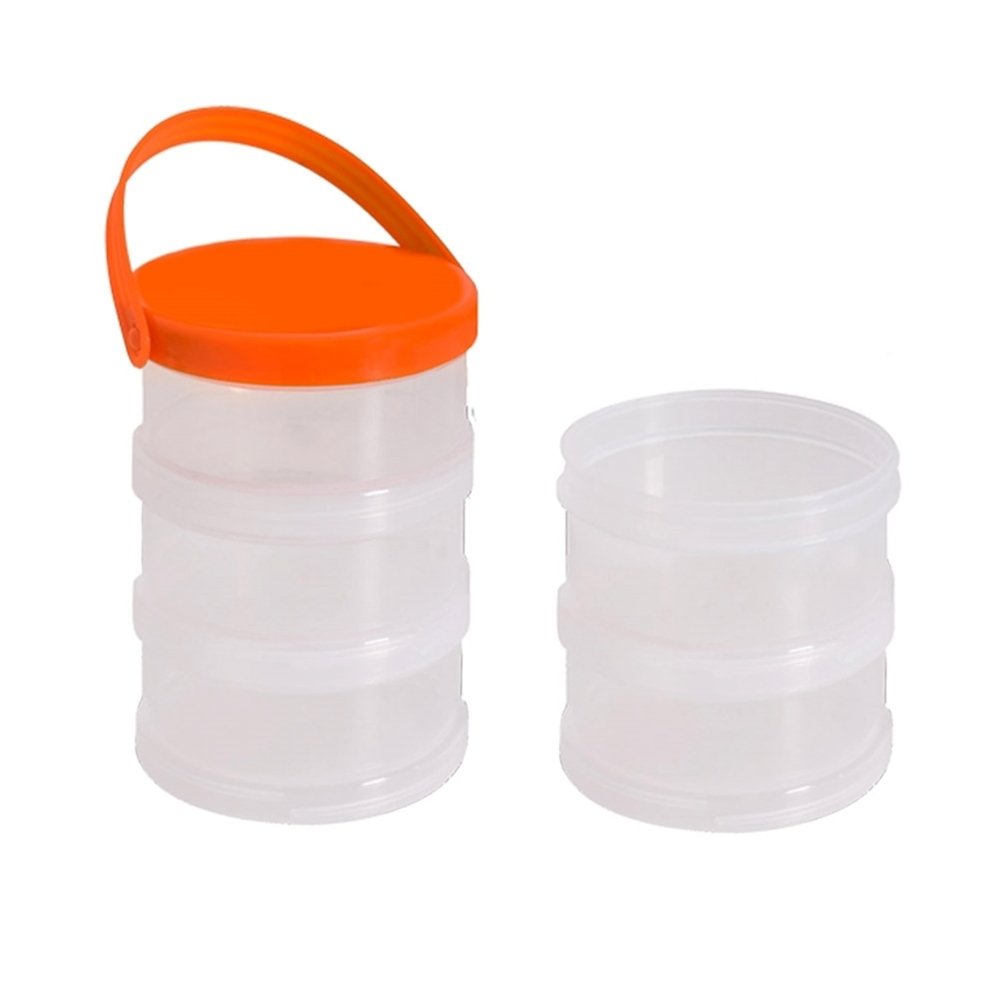 Organizador de Plástico 96000 Presto Pote com 5 Divisórias 9x21x9cm