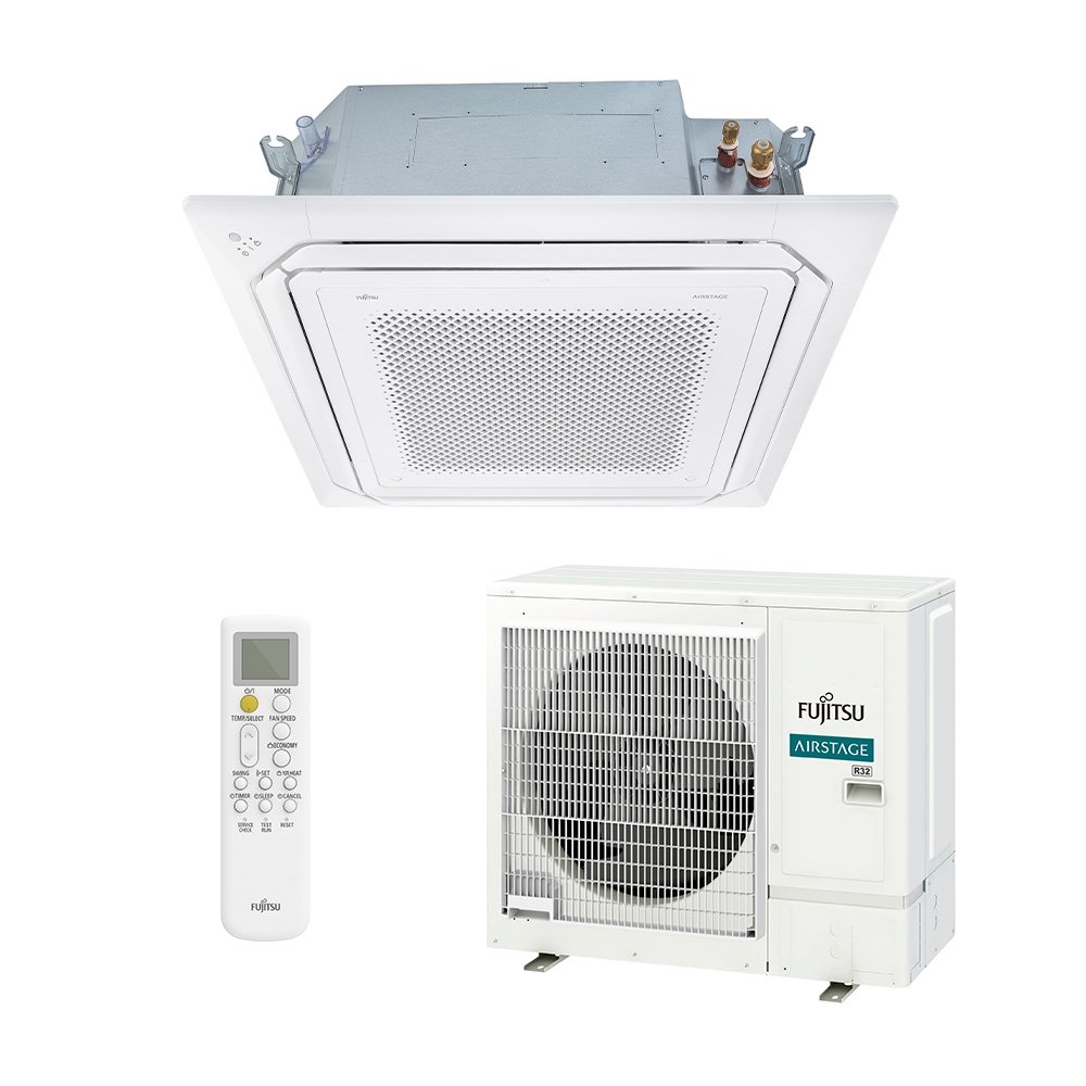 Ar Condicionado Split Cassete 4 Vias - Inverter R-32 - Fujitsu Airstage - 35.000 BTUs - Qu