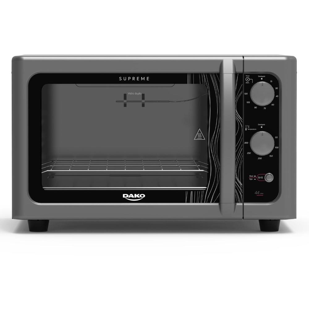 Forno de bancada eletrico Dako Supreme Titanium 44 litros com grill dourador - 220v