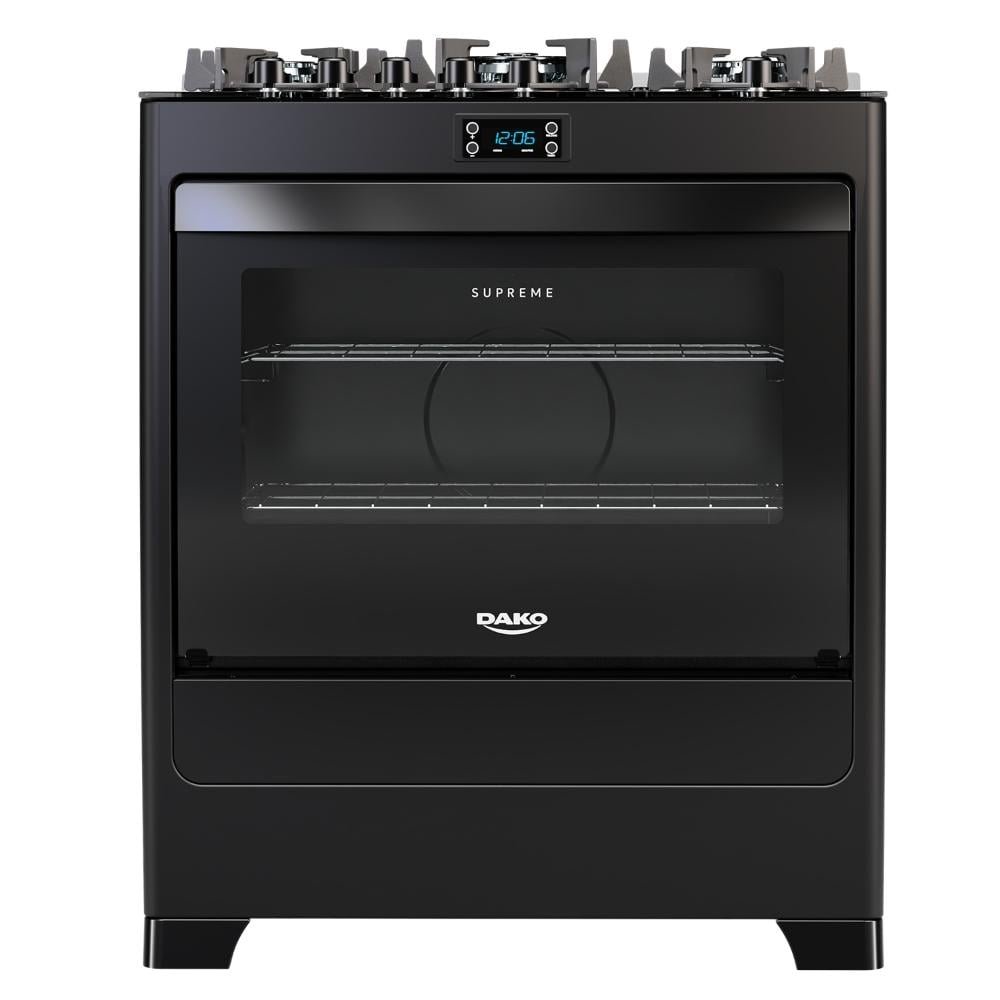 Fogão 5 Bocas Preto com Mesa