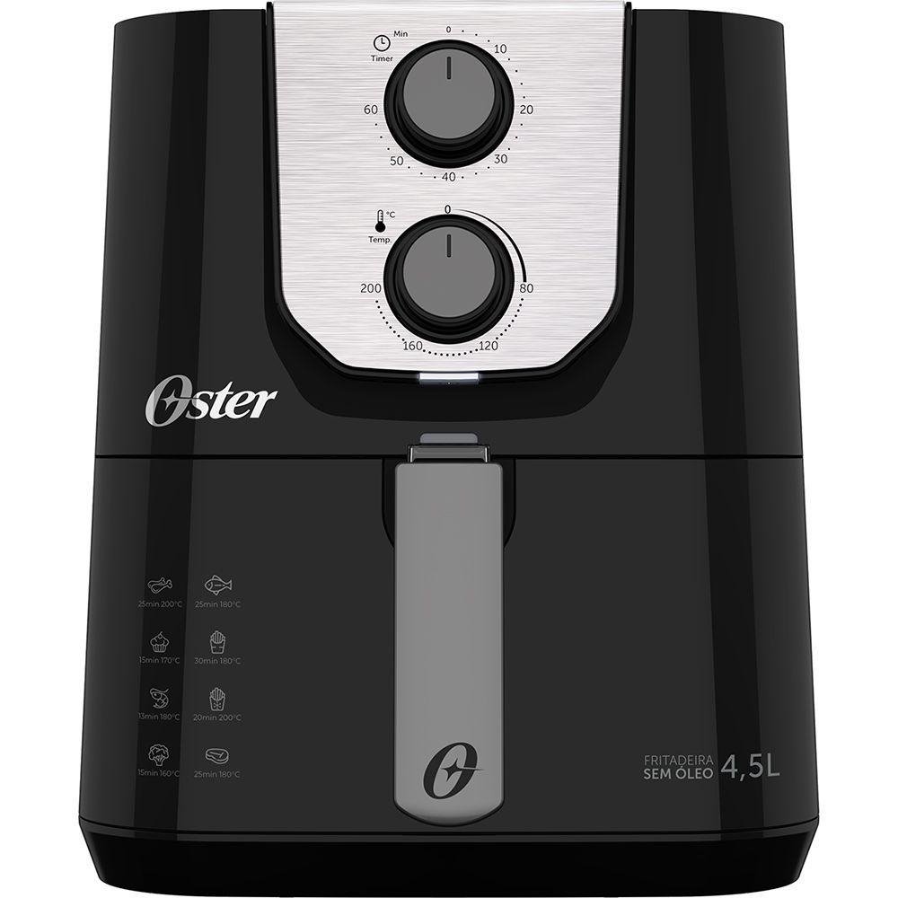 Fritadeira Eletrica Sem Óleo Oster Black Perform 4,5L OFRT510 220V