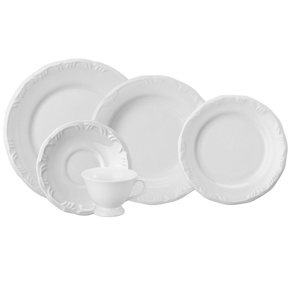 Aparelho de Jantar/Chá Schmidt Porcelana Pomerode 20 Peças