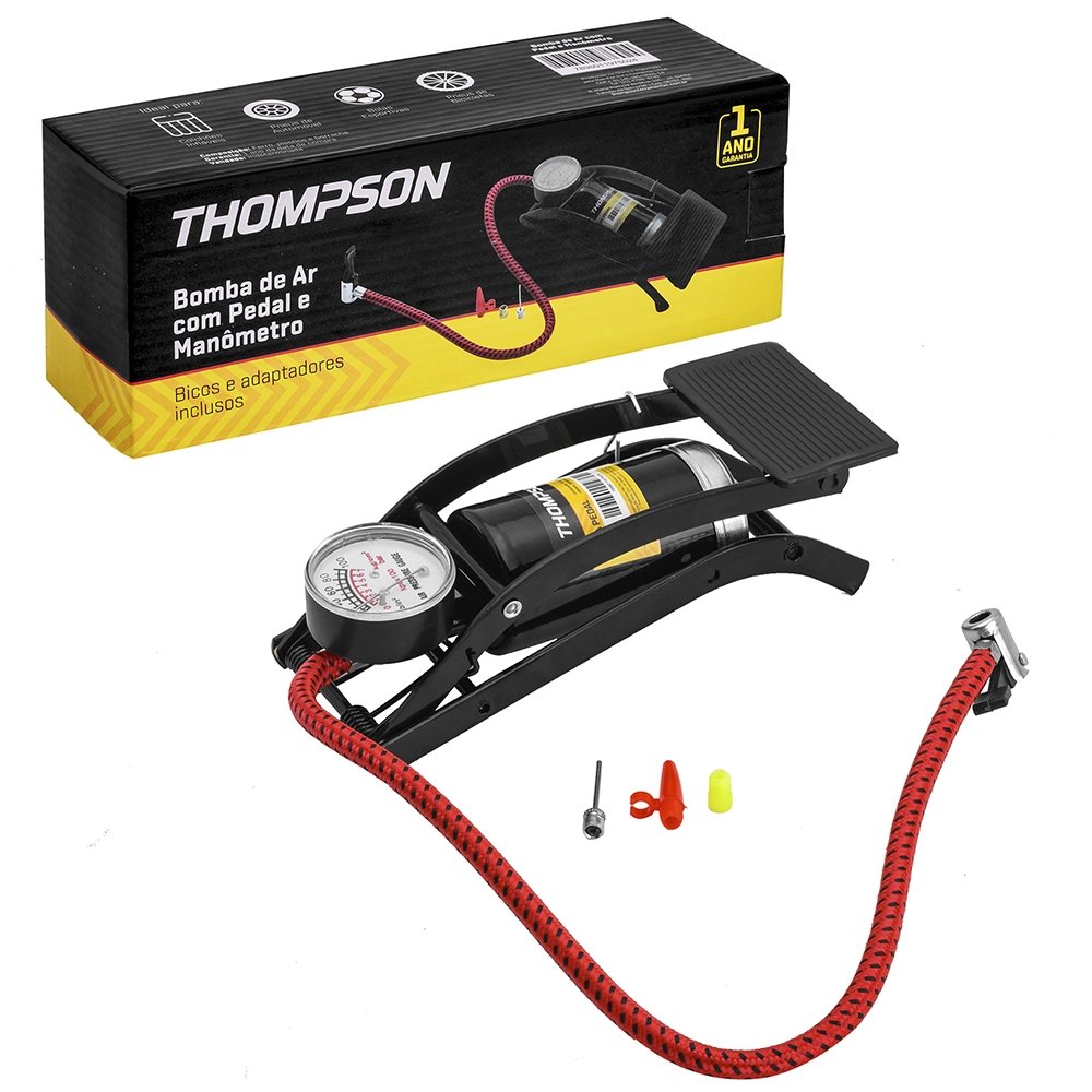 Bomba de Ar Thompson com Pedal e Manometro