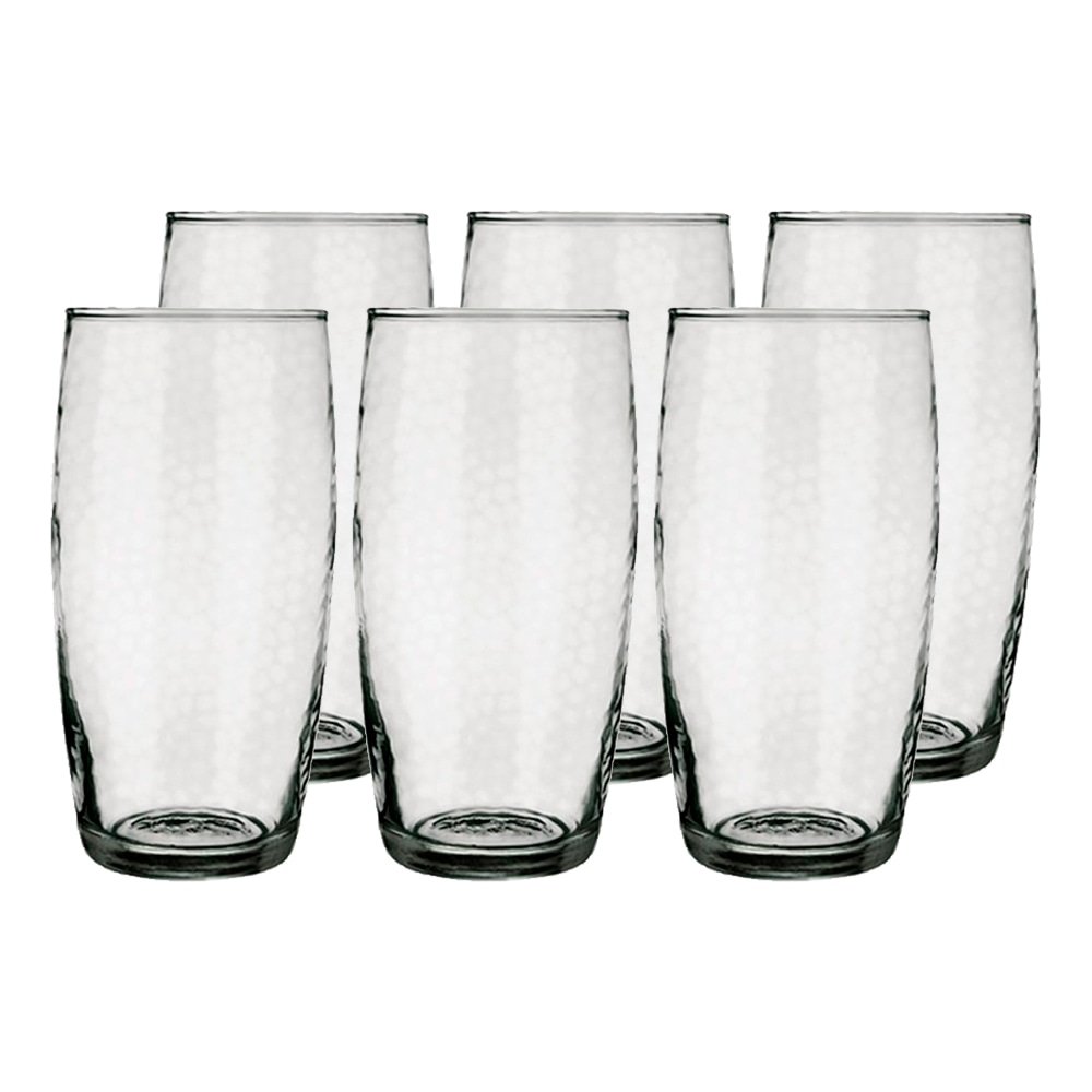 Conjunto de Copos Nadir 430ml Favo Long Drink Referência:7642 Embalagem com 6 Peças
