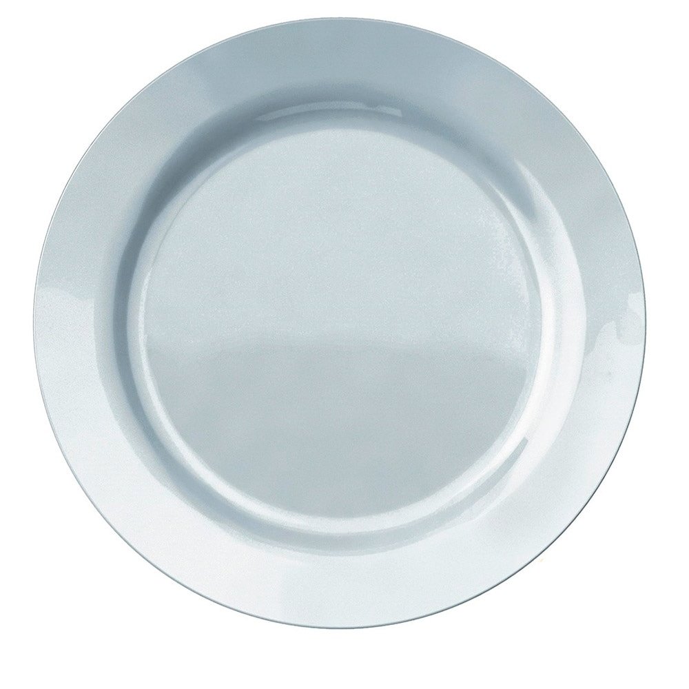 Conjunto de Pratos Rasos Nadir Vidro Branco Opaline Peso Controlado 12 peças