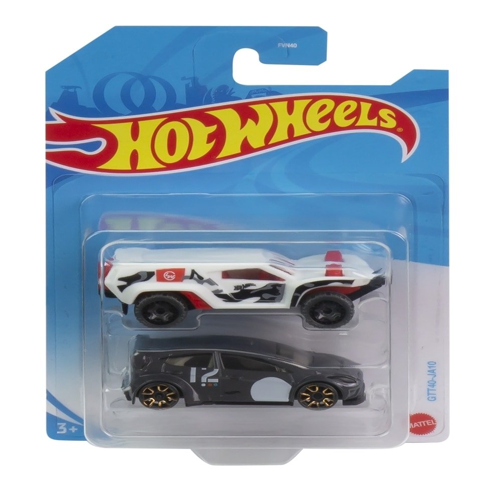Carrinho Hot Wheels Die Cast FVN40 Sortido - Embalagem com 2 Peças