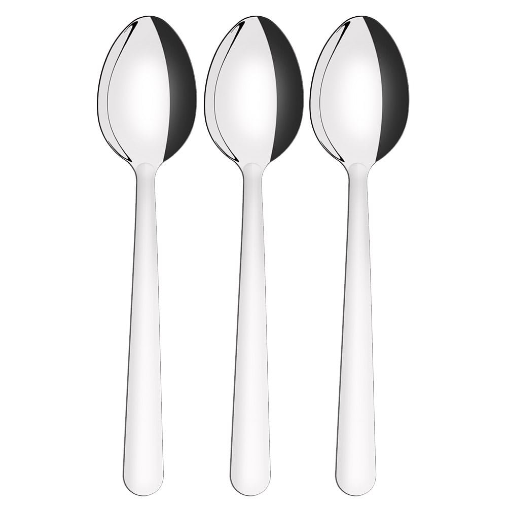 Colher de Mesa Tramontina Malibu, Inox - Embalagem c/ 3 Unidades
