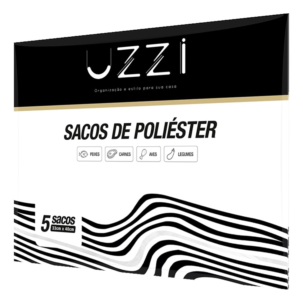 Saco de Poliéster Uzzi para Assar 33x40cm - Embalagem com 5 Unidades