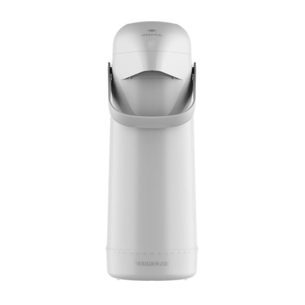 Garrafa Termolar Magic Pump Pressão 8700 Branca Lisa 1 Litro