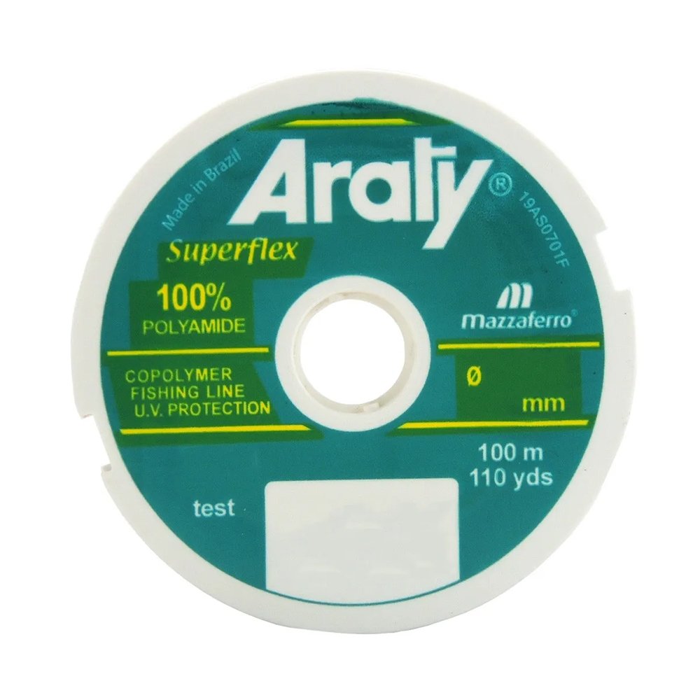 Linha Araty Superflex 0,35mm 100m Branca - Embalagem com 20 Unidades