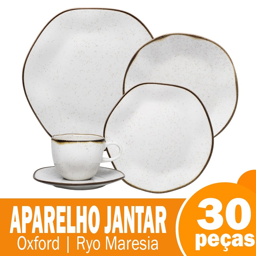 Aparelho de Jantar/Chá Oxford Ryo Maresia 30 Peças