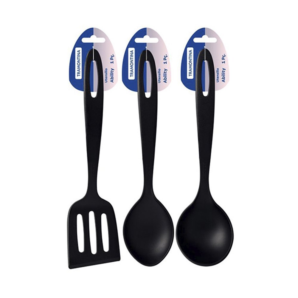 Conjunto de Utensílios Tramontina Ability Nylon Mistos Preto 10 Peças