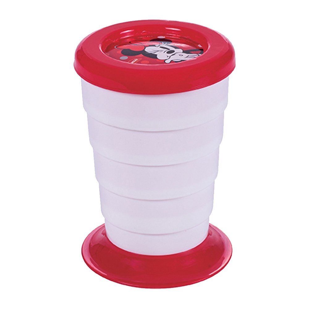 Copo Plasútil Minnie com Tampa 330ml - Embalagem com 12 Unidades