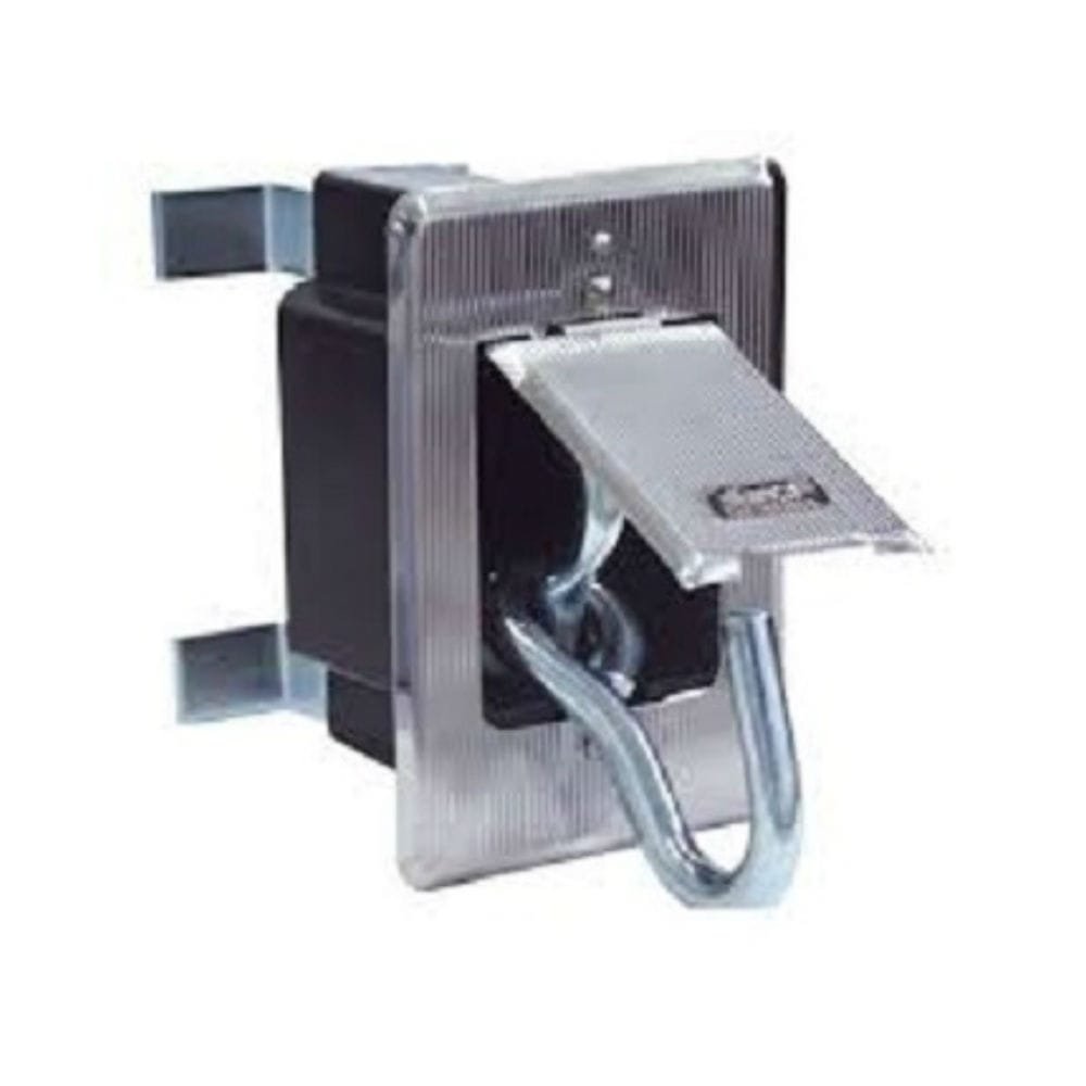 Gancho/Armador Rede Aliança 7323 Embutir Inox Polido - Embalagem com 2 Unidades