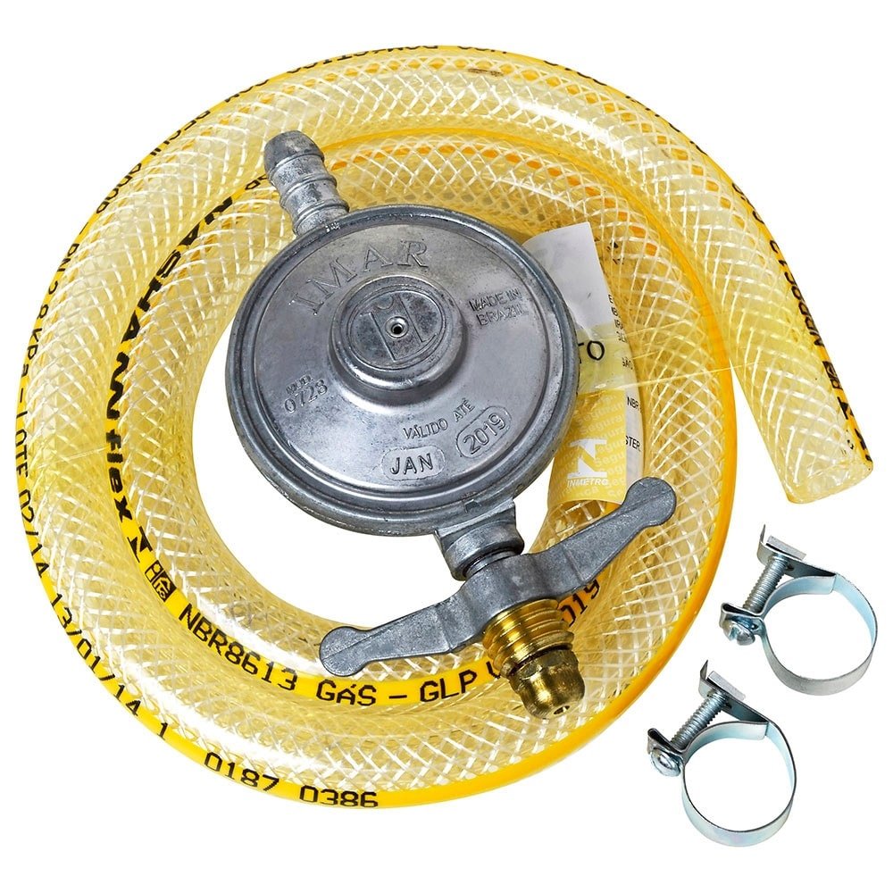 Regulador para Gás Imar 0728/02 Médio, 1Kg/H com Mangueira 80cm