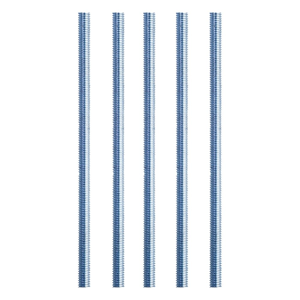 Barra Roscada UNC Multibarras Zincado 1pX1m - Embalagem com 5 Unidades