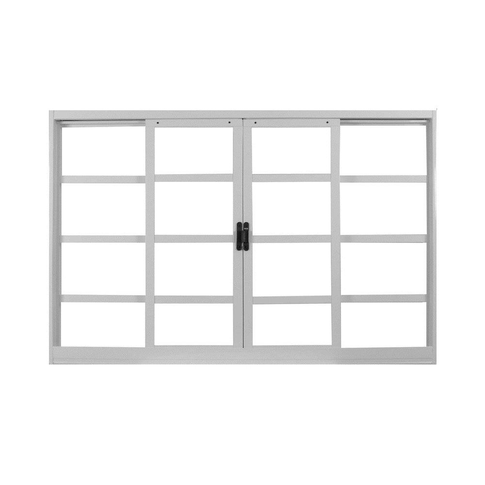Janela de Correr MGM RQ120mm Aço 4 Folhas 100x120cm Branco