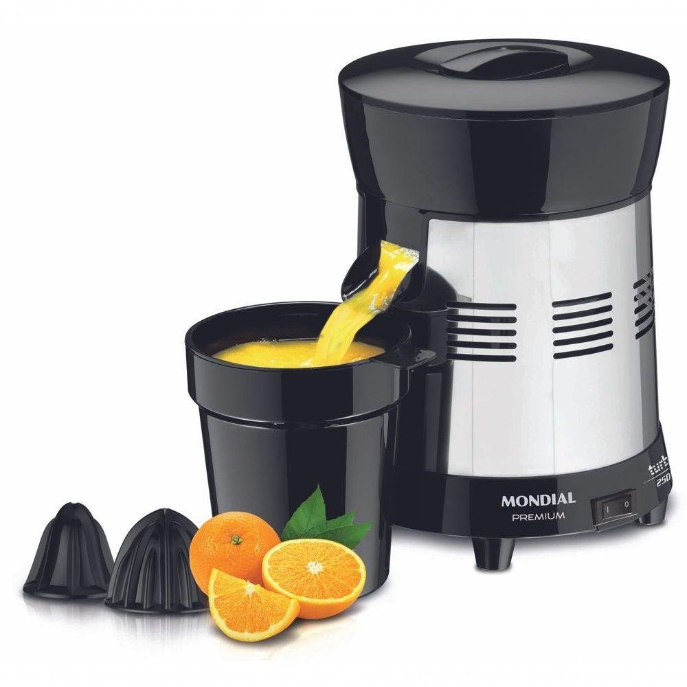 Extrator De Frutas Mondial Premium Turbo E-10 Preto Bivolt (4190-01)