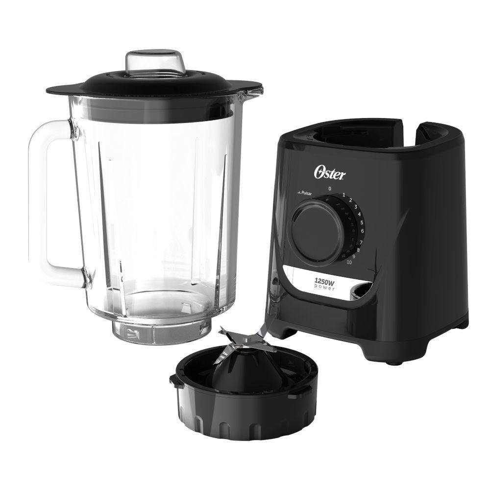 Liquidificador Oster Jarra de Vidro 2,2 Litros Preto 1250W 127V OLIQ520 ...