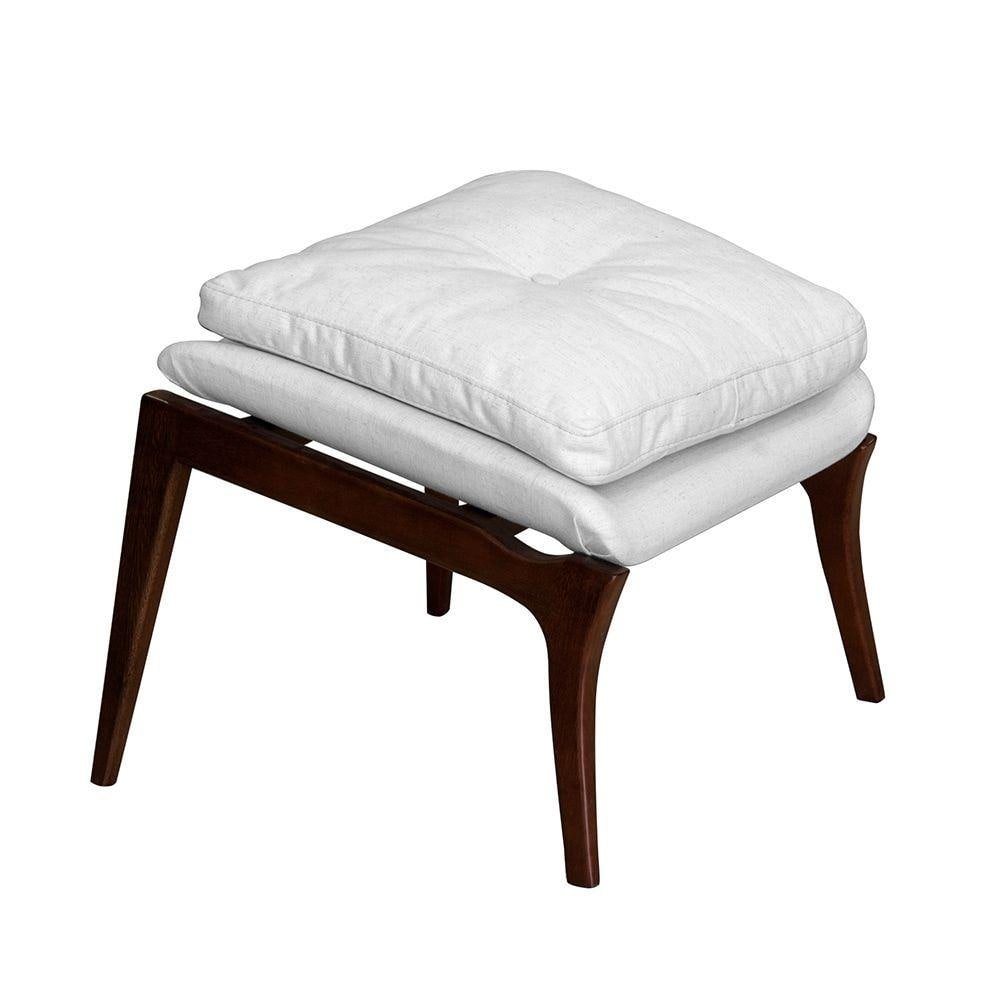 Puff Decorativo Cintia Linho Palha G38 - Gran Belo